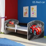Djecji krevet ACMA s motivom, bocna wenge 140x70 cm 05 Red Car