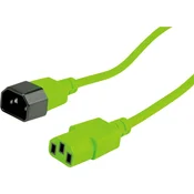ROLINE Priključni kabel za naprave ROLINE\, IEC 320 C14 - C13\, zelen\, 0\,8 m Roline 19.08.1528 tok priklučni konektor zelena 0.80 m, (20414770)