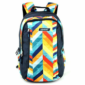 Studentski ruksak Target, tamnoplavi s prugama u boji