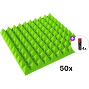 Mega Acoustic PA-PMP-5 50x50x5 SET 1 Green Absorpcijska pena