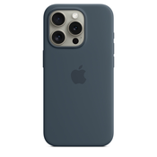 APPLE iPhone 15 Pro Max Silicone case Storm blue, (20740844)