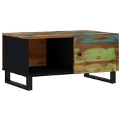 Vidaxl Klubska mizica 80x50x40 cm trden les in inženirski les