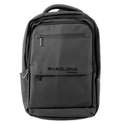 slomart Mestni/poslovni nahrbtnik LEAN z USB, za laptop, črn, 16L