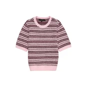 VERO MODA Pulover VMBIRCH roza/burgund