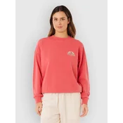 Rip Curl Bells Heritage Crew Sweater deep red