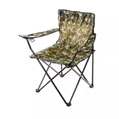 Happy Green Zložljiv ribiški stol FISH Camouflage z nasloni, 85 x 54 x 80 cm, 100 kg
