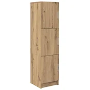 Vidaxl Visok predalnik Umetni hrast 31,5 x 32 x 122,5 cm