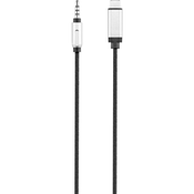Renkforce USB / Klinker Avdio Priključni kabel [1x Moški konektor USB-C™ - 1x 3,5 mm banana moški konektor] 1.2 m Črna Aluminijasti