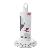 Tosca podstavek za kuhinjske brisače 17xh30cm belo-siv / pvc