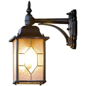 Konstsmide zunanja stenska svetilka Konstsmide Milano, viseča, E27, 75 W, črna/srebrna, 230 V/50 Hz, 7248-759