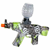 Shooting Elite Vodna Pištola, Vodni Paintball z 5000 razgradljivimi metki, zaščitna očala, polnilna baterija, Nerf Metki, zelena
