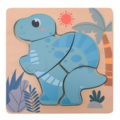 Jouéco lesena mini sestavljanka Dino III 12m+