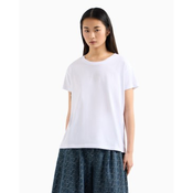 Armani Exchange za ženske. XW000830AF10356U0002 Majica s kratkimi rokavi bela (M), Priložnostno, Bombaž, Kratek rokav