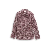 TOM TAILOR Bluza kremna/temno rdeča