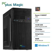 PCPLUS Magic Ryzen 5 5600GT 16GB 1TB Windows 11 Home namizni računalnik