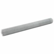 Mrežna ograda od pocincanog celika za kokoši 25 x 1,5 m srebrna