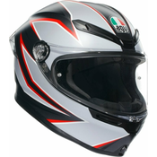 AGV K6 S Matt Black/Grey/Red L Kaciga