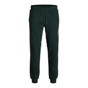 JACK & JONES Hlače JPSTGORDON kremna/rumena/temno zelena