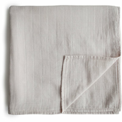 Mushie Muslin Swaddle Blanket Organic Cotton dekica za povijanje Fog 120x120cm 1 kom