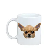 Artdog Kratkodlaka čivava - skodelica s fotografijo in napisom geometrijski pes Art-Dog