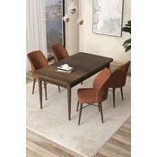 Hanah Home Set Trpezarijski sto i 4 stolice Arp, Terakota