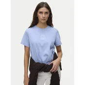 Vero Moda Majica Sara 10311633 Svetlo modra Regular Fit