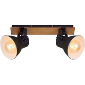 Briloner 2742-025 - Spot svetiljka SPOTLIGHT 2xE27/40W/230V crna/braon