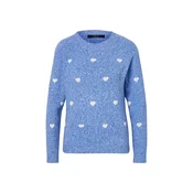 VERO MODA Pulover VMDOFFY progasto modra/bela