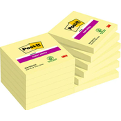Super lepljivi listki Post-it 76x76 mm rumeni 12x90 l