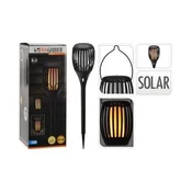 ProGarden Vrtna sončna svetilka KO-CX2100540 Solarna vrtna svetilka z učinkom plamena 3-v-1 78 cm