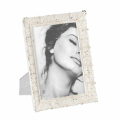 slomart okvir za fotografije bela poliresin 16,5 x 2 x 22 cm