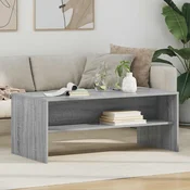 vidaXL Klubska miza Siva Sonoma 100 x 50 x 40 cm Konstruiran les