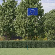 Europska zastava i jarbol 5,5 m aluminijski
