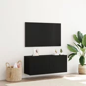 Set TV komoda Crni hrast 100 x 30 x 41 cm Konstruirano drvo