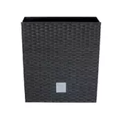 Prosperplast Okrasni lonček RATO LOW, antracit, 17x17x17 cm, plastični ratan