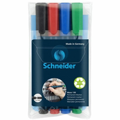 Schneider permanentni marker Maxx 130 - okrogla konica, komplet 4 barv
