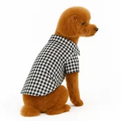 Paws & Whiskers Odelo za pse Blackcheckered Shirt, Crno