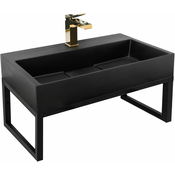 KONGLOMERATNI UMIVALNIK GOYA BLACK MAT 70CM + STOJALO