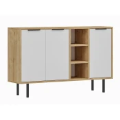 Omarica Kailua 2563 Bela, Hrast, 75x120x30cm, Iverna plošča
