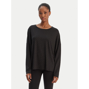 BOSS Pižamska bluza B Logo 50550693 Črna Relaxed Fit