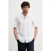 Lanena srajca Pepe Jeans AMARO moška, bež barva, PM308847