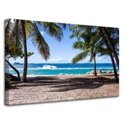 shumee Platno Narava Ocean in palme 80x50 cm