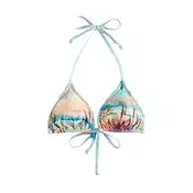 Next Bikini zgornji del  nebeško modra / pastelno oranžna / roza