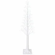 Vidaxl Božično drevo starburst Bela 17 x 17 x 150 cm Plastika 304 LED