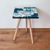 Hanah Home Klub sto Shp210, 35x42x35 cm, Tirkizni