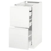 METOD/MAXIMERA Podstav omr 2lč/2nzk/1sre/1vsk prd, bela/Voxtorp mat bela, 40x60 cm