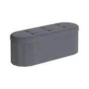 Songmics Shranjevalna klop 38x110x38 cm Siva