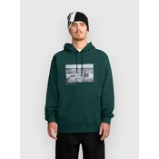 Volcom Essential moški pulover s kapuco black green