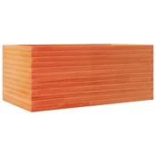 Vidaxl Vrtno cvetlično korito voščeno 110x60x45,5 cm trdna borovina