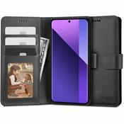 Etui Tech-Protect Wallet iz umetnega usnja za Xiaomi Redmi Note 13 Pro Plus 5G - black